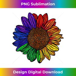LGBT Sunflower Pride Month LGBTQ+ - Sophisticated PNG Sublimation File - Pioneer New Aesthetic Frontiers