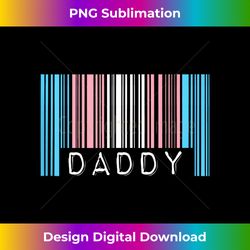Daddy Barcode Transgender Pride Flag Aesthetic LGBTQ Month Tank To - Sublimation-Optimized PNG File - Challenge Creative Boundaries