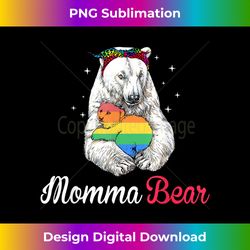 Womens LGBT Mama Momma Bear Gay Pride Proud Mom Mother's Day - Eco-Friendly Sublimation PNG Download - Immerse in Creativity with Every Design