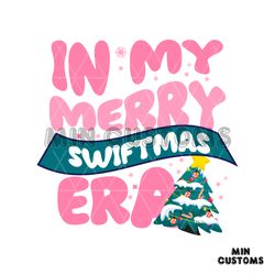 In My Merry Swiftmas Era Retro Christmas Tree SVG File