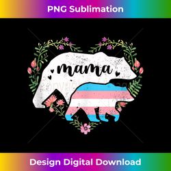 LGBTQ Mama Bear Transgender Flag Gay Equal Rights Trans Tank To - Innovative PNG Sublimation Design - Lively and Captivating Visuals