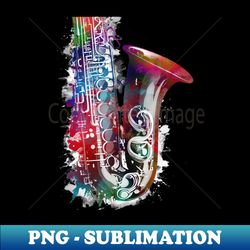 saxophone saxophone music - signature sublimation png file - enhance your apparel with stunning detail