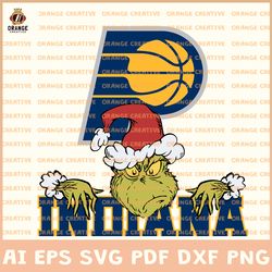 Indiana Pacers NBA Svg Files, NBA Pacers Logo Clipart, Grinch Vector, Svg Files for Cricut Silhouette, Digital