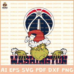 Washington Wizards NBA Svg Files, NBA Wizards Logo Clipart, Grinch Vector, Svg Files for Cricut Silhouette, Digital