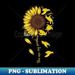 Turtle Sunflower Turtles - Instant Sublimation Digital Download - Spice Up Your Sublimation Projects