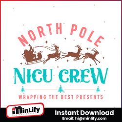 North Pole NICU Nurse Wrapping The Best Presents SVG File
