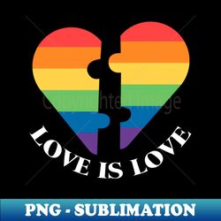 Rainbow heart Love is love - Trendy Sublimation Digital Download - Capture Imagination with Every Detail