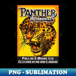 PANTHER MOTORBIKES - Elegant Sublimation PNG Download - Perfect for Sublimation Art