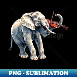 Elephant playing violin - Digital Sublimation Download File - Bring Your Designs to Life