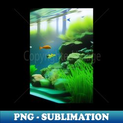 fish aquarium - sublimation-ready png file - capture imagination with every detail