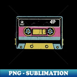 cassette Tape  retro - PNG Transparent Sublimation Design - Perfect for Sublimation Mastery