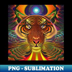 Unique Tiger Art Created by AI - PNG Sublimation Digital Download - Create with Confidence