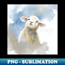 Cute baby lamb - PNG Transparent Sublimation Design - Unleash Your Inner Rebellion