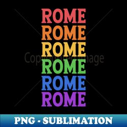 ROME COLORFUL CITY - Digital Sublimation Download File - Revolutionize Your Designs
