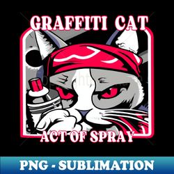 Graffiti cat act of spray - Aesthetic Sublimation Digital File - Transform Your Sublimation Creations