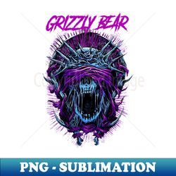 GRIZZLY BEAR BAND - Vintage Sublimation PNG Download - Perfect for Personalization