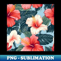Hibiscus Flowers 18 - Unique Sublimation PNG Download - Vibrant and Eye-Catching Typography