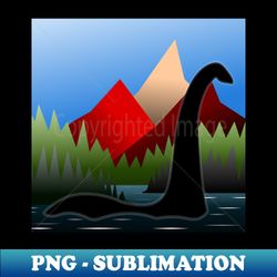 Loch Ness Monster - Vintage Sublimation PNG Download - Bring Your Designs to Life