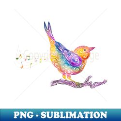 Swirly Bird - Aesthetic Sublimation Digital File - Perfect for Sublimation Mastery