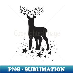 christmas deer pattern - decorative sublimation png file - perfect for sublimation mastery