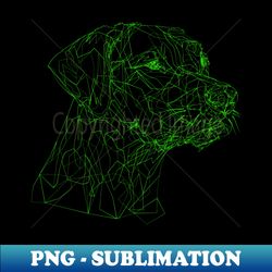 Green Hound - Exclusive Sublimation Digital File - Boost Your Success with this Inspirational PNG Download