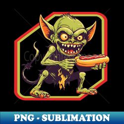 Goblin eat hotdog - PNG Transparent Digital Download File for Sublimation - Vibrant and Eye-Catching Typography