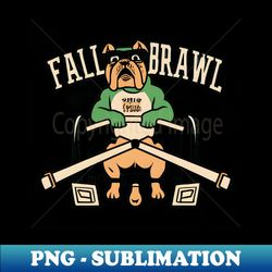 Fall Brawl Bulldog retro - Unique Sublimation PNG Download - Enhance Your Apparel with Stunning Detail