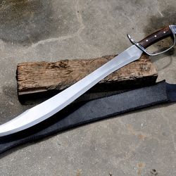 23 inches long Blade Scimitar sword-Hand forged Historical sword-Carbon steel-Full tang-Sharpen-Ready to use,Am industry