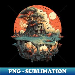 floating world - PNG Sublimation Digital Download - Bring Your Designs to Life