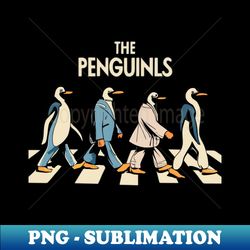 The penguin-Ls - Abbey Road - Aesthetic Sublimation Digital File - Add a Festive Touch to Every Day