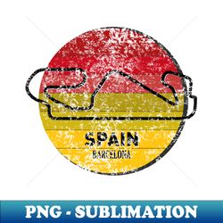 Barcelona Spain Track - Exclusive Sublimation Digital File - Bring Your Designs to Life