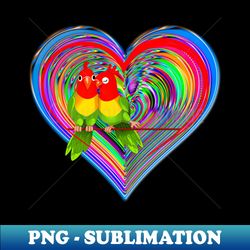 Love Parrot - Aesthetic Sublimation Digital File - Vibrant and Eye-Catching Typography