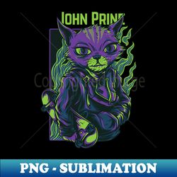 Independent Cat John Prine - Vintage Sublimation PNG Download - Defying the Norms