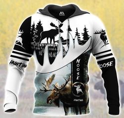 Moose Hunting 3D All Over Print | Hoodie | Unisex | Full Size | Adult | Colorful | HT5282