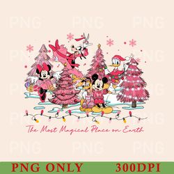 mickey and friends christmas tree png, retro family disney christmas png, party christmas png, merry christmas gift png