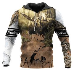 Moose Hunting 3D All Over Print | Hoodie | Unisex | Full Size | Adult | Colorful | HT5287