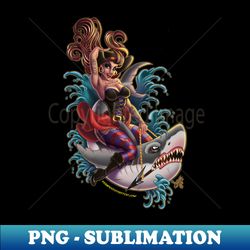 Pirate Shark - High-Resolution PNG Sublimation File - Unlock Vibrant Sublimation Designs