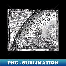 Flammarion engraving - Machinery of the Universe - Stylish Sublimation Digital Download - Perfect for Personalization