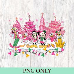 mickey and friends christmas tree png, merry christmas party png, family christmas party png, disney christmas gift png