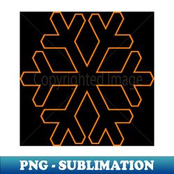 Light orange transparente snowflake - High-Quality PNG Sublimation Download - Boost Your Success with this Inspirational PNG Download