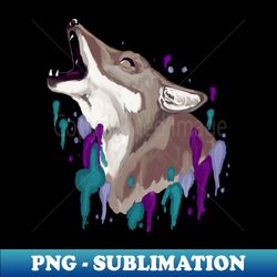 Colorful wolf - Professional Sublimation Digital Download - Revolutionize Your Designs
