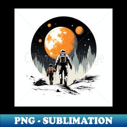 astronaut and child - Instant PNG Sublimation Download - Stunning Sublimation Graphics