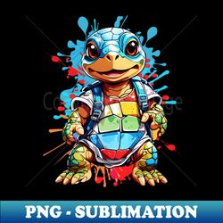 Turtle - Exclusive PNG Sublimation Download - Unleash Your Inner Rebellion