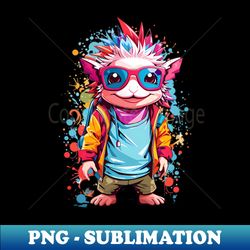 Cool Axolotl - Premium PNG Sublimation File - Unleash Your Creativity