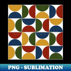 Colorful mid century modern shapes 10 - PNG Transparent Digital Download File for Sublimation - Instantly Transform Your Sublimation Projects