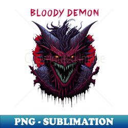 Bloody Demon - PNG Transparent Sublimation File - Stunning Sublimation Graphics