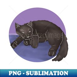 Black cat - Aesthetic Sublimation Digital File - Unlock Vibrant Sublimation Designs