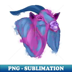 Colorful goat - PNG Sublimation Digital Download - Instantly Transform Your Sublimation Projects
