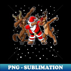 Dabbing Krampus santa claus Rudolph - Exclusive PNG Sublimation Download - Perfect for Creative Projects