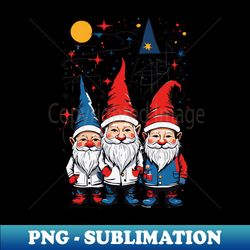 christmas gnome - Retro PNG Sublimation Digital Download - Unleash Your Inner Rebellion